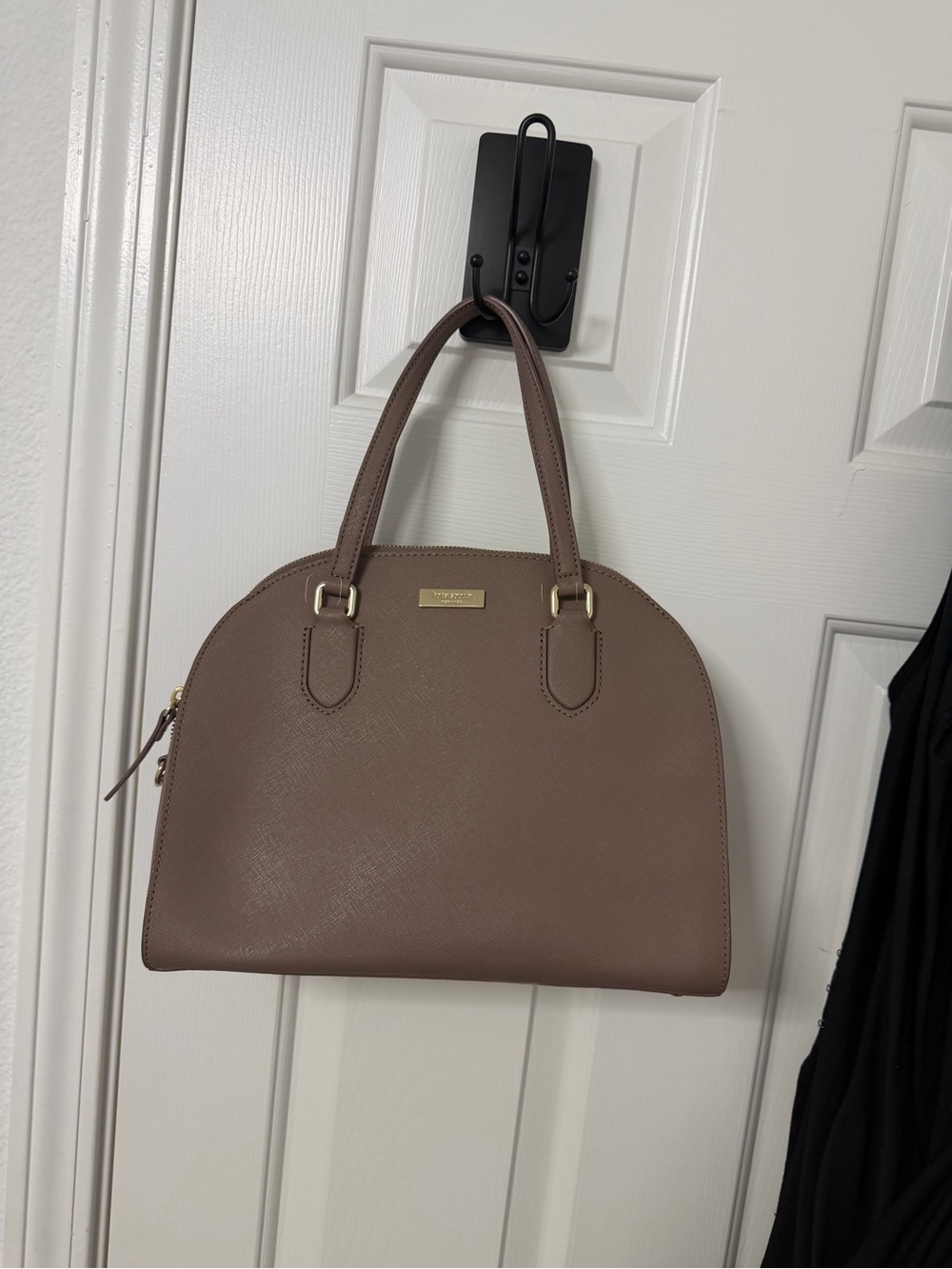 Kate Spade Cedar Street Maise Taupe Saffiano Leather Satchel PXRU4471